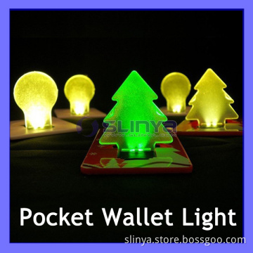 Christmas Tree Wallet LED Lamp Card LED Card Light